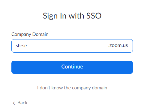 signing in sso
